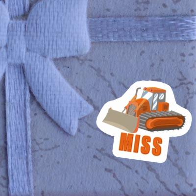 Excavator Sticker Miss Notebook Image