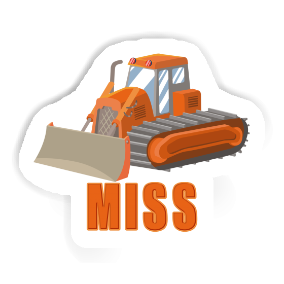 Excavator Sticker Miss Notebook Image