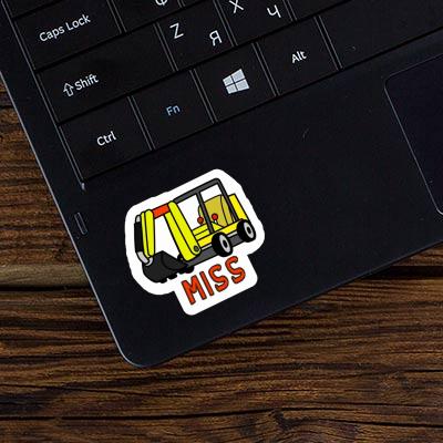 Sticker Miss Mini-Excavator Notebook Image