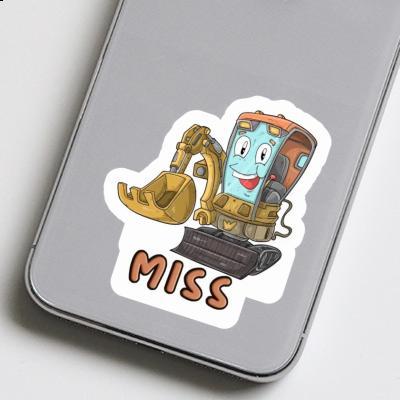 Sticker Miss Excavator Image