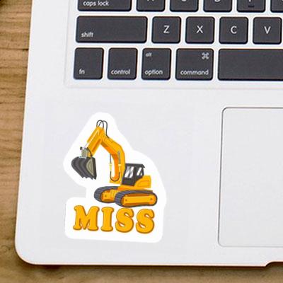 Excavator Sticker Miss Gift package Image