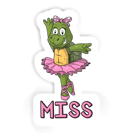 Sticker Turtle Miss Notebook Image