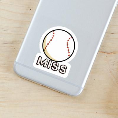 Sticker Miss Baseball Image