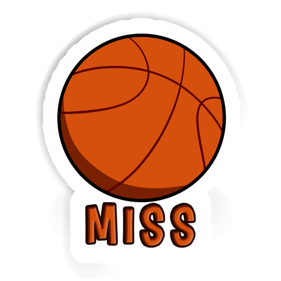 Sticker Basketball Miss Laptop Image