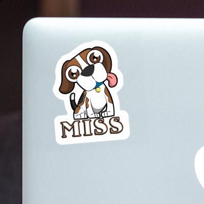 Beagle Autocollant Miss Notebook Image