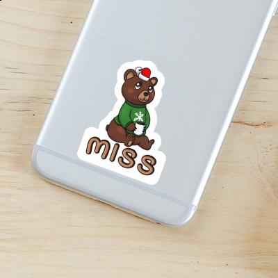 Sticker Miss Christmas Bear Gift package Image