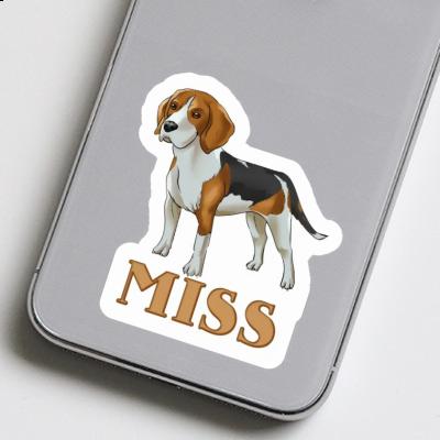 Autocollant Miss Beagle Notebook Image