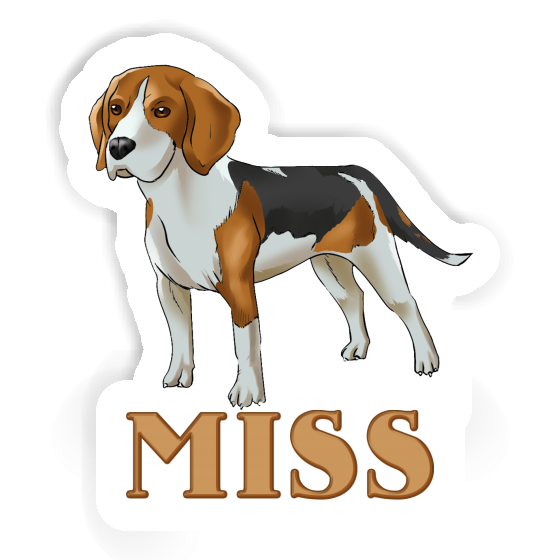 Miss Sticker Beagle Notebook Image