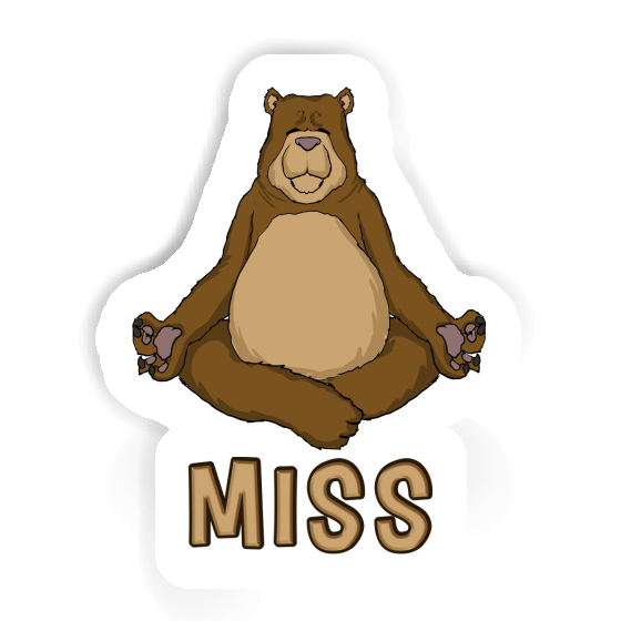 Yoga-Bär Sticker Miss Gift package Image