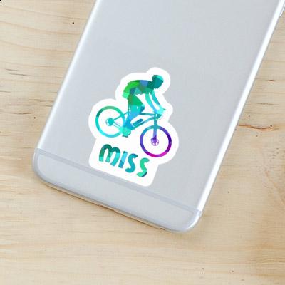 Sticker Biker Miss Notebook Image