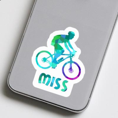 Sticker Miss Biker Notebook Image