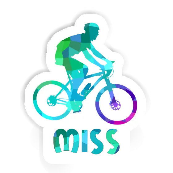 Sticker Biker Miss Laptop Image