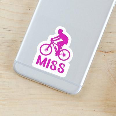 Miss Aufkleber Biker Notebook Image