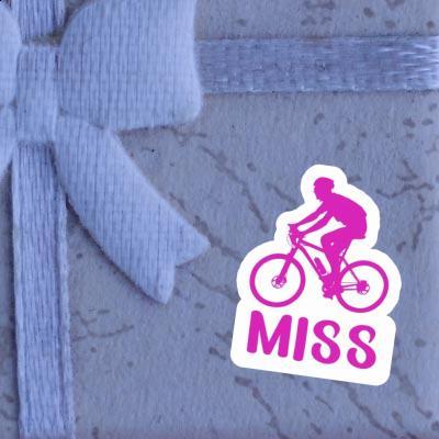 Miss Sticker Biker Laptop Image