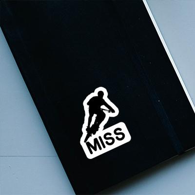 Biker Sticker Miss Notebook Image