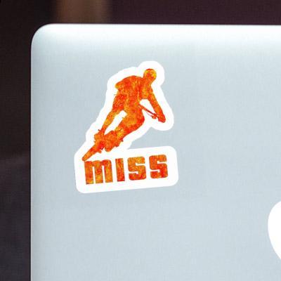 Biker Sticker Miss Notebook Image