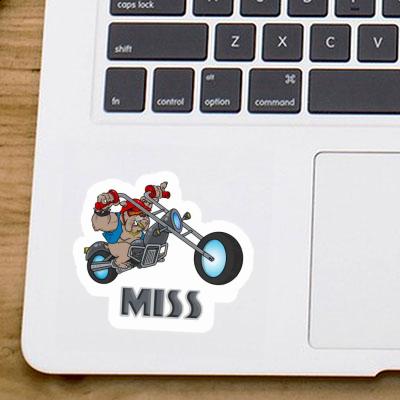 Miss Sticker Biker Notebook Image