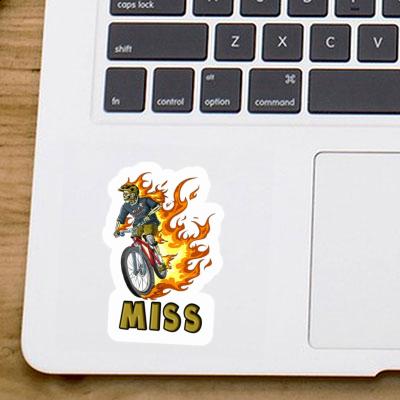 Sticker Miss Mountainbiker Laptop Image