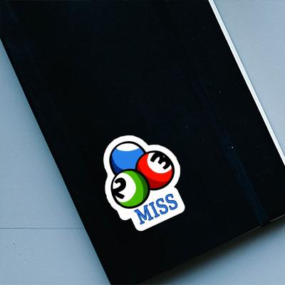 Sticker Billiard Ball Miss Notebook Image