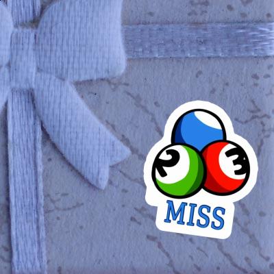 Sticker Billiard Ball Miss Image