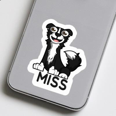 Border Collie Aufkleber Miss Notebook Image