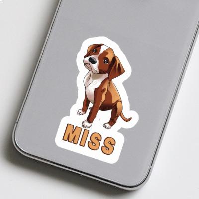 Miss Autocollant Boxer Laptop Image