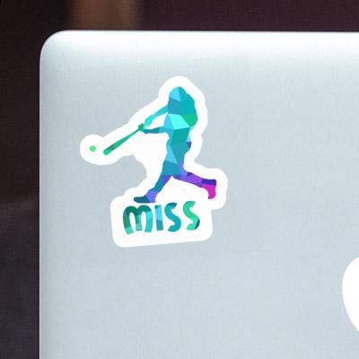 Sticker Miss Baseball Player Gift package Image