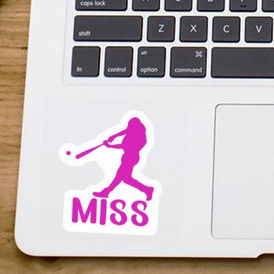 Miss Sticker Baseball Player Gift package Image