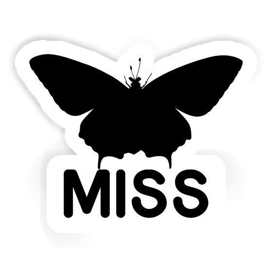 Aufkleber Schmetterling Miss Laptop Image