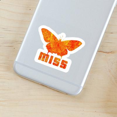 Sticker Butterfly Miss Image