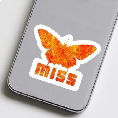 Autocollant Miss Papillon Laptop Image