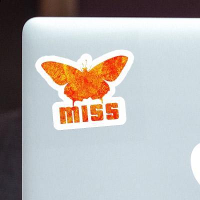 Butterfly Sticker Miss Laptop Image