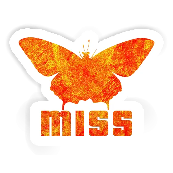 Butterfly Sticker Miss Laptop Image