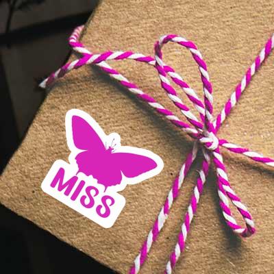 Sticker Butterfly Miss Notebook Image