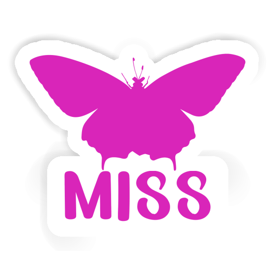 Sticker Butterfly Miss Notebook Image