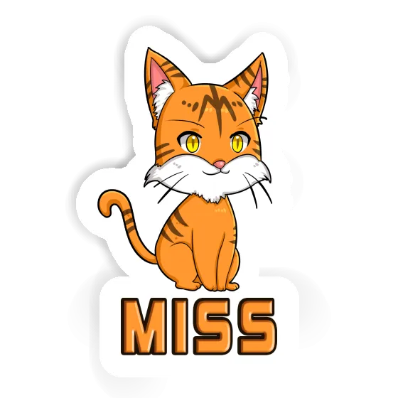 Cat Sticker Miss Notebook Image