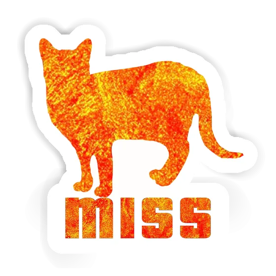 Autocollant Miss Chat Notebook Image