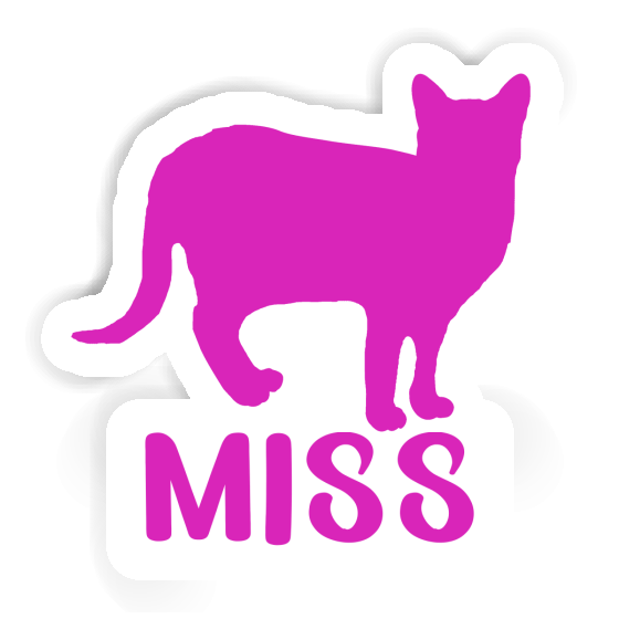 Cat Sticker Miss Laptop Image