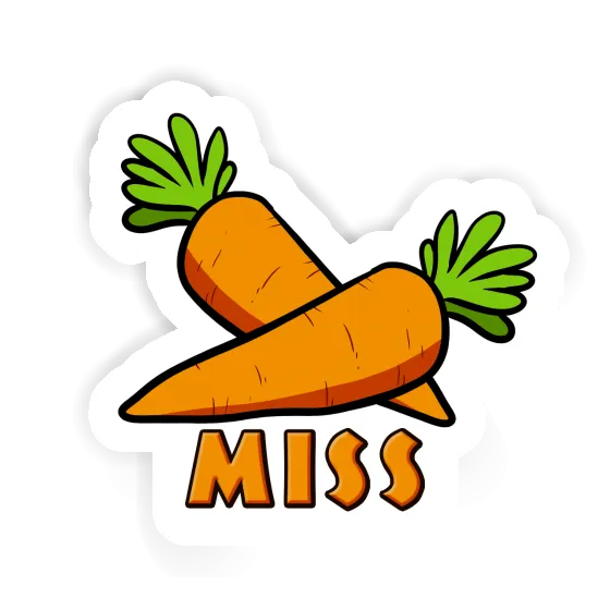 Carrot Sticker Miss Notebook Image