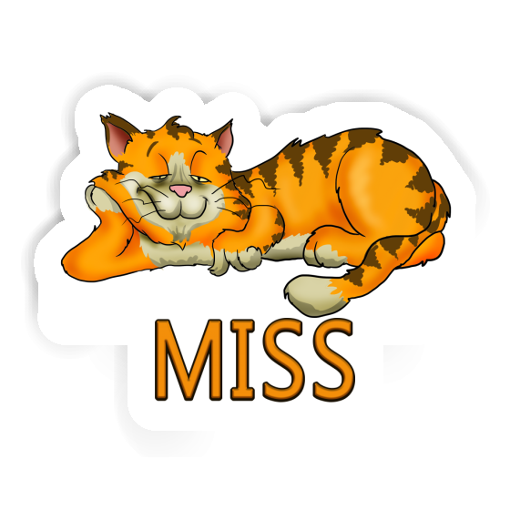 Chat Autocollant Miss Image