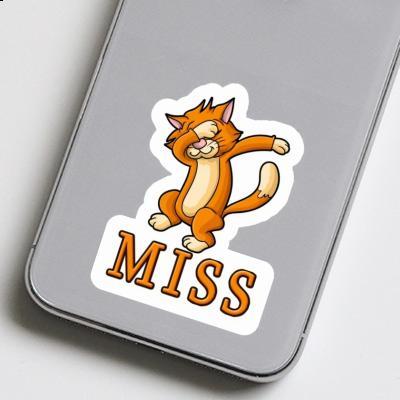 Sticker Miss Dabbing Cat Image