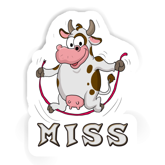 Miss Sticker Skipping Ropes Cow Image