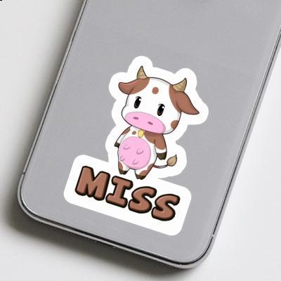 Miss Sticker Cow Laptop Image