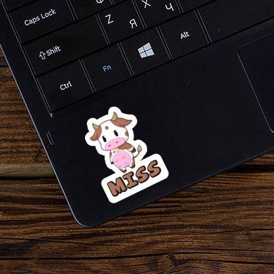 Autocollant Vache Miss Laptop Image