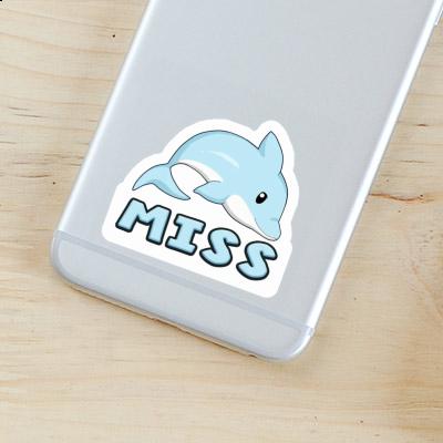 Dolphin Sticker Miss Notebook Image