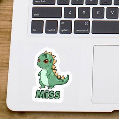 Sticker Miss Dino Notebook Image