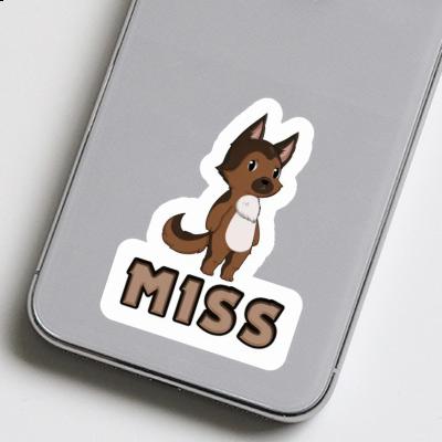 Sticker Miss German Sheperd Notebook Image