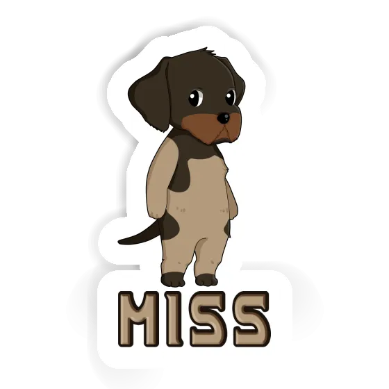 Deutsch Drahthaar Sticker Miss Gift package Image