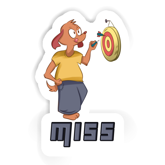 Sticker Miss Darts Player Laptop Image