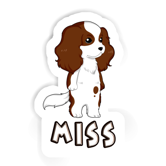 Miss Sticker Cavalier King Charles Spaniel Notebook Image